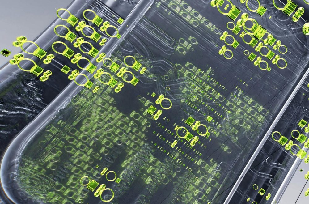 pexels-photo-25630341-25630341 A dynamic 3D illustration showcasing futuristic technology with neon details.